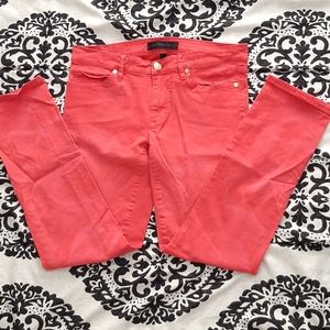 Juicy Couture straight crop melon color jeans